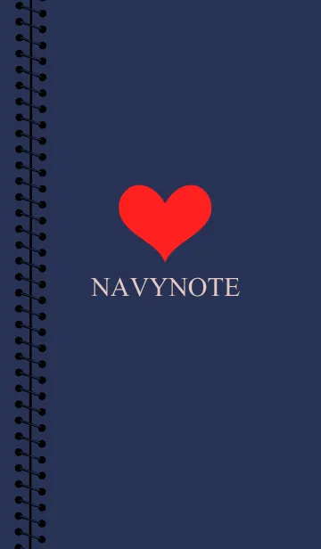 [LINE着せ替え] ネイビーノートの画像1