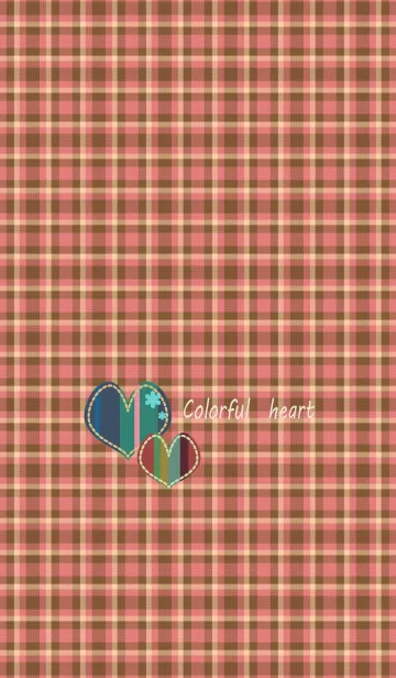 [LINE着せ替え] カラフルハート 7の画像1