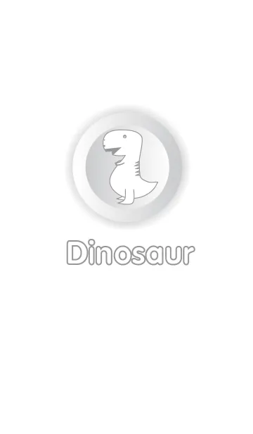 [LINE着せ替え] white Dinosaur themeの画像1