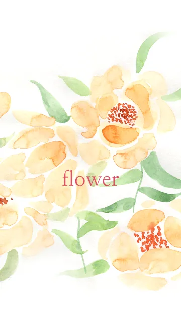 [LINE着せ替え] water color_flower_03の画像1