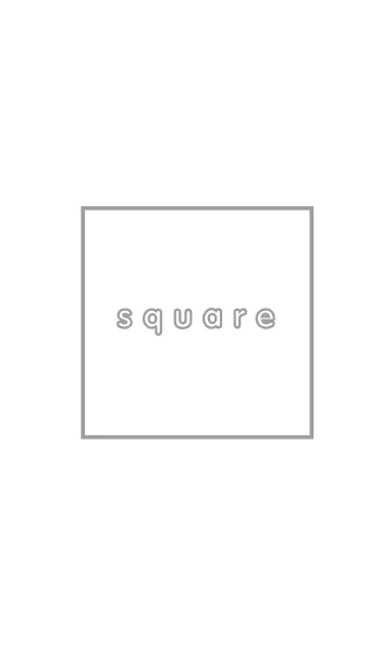 [LINE着せ替え] Simple white square themeの画像1
