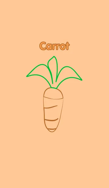 [LINE着せ替え] Simple Carrot themeの画像1