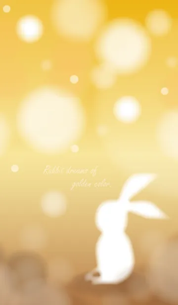[LINE着せ替え] Rabbit dreams of golden color.の画像1