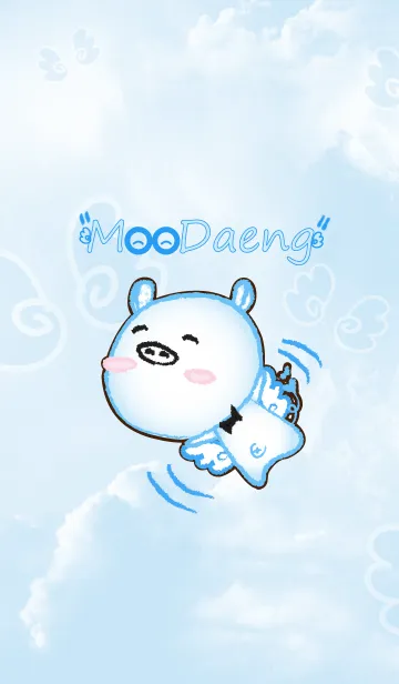 [LINE着せ替え] Angel Pig : MooDaeng Fly to skyの画像1