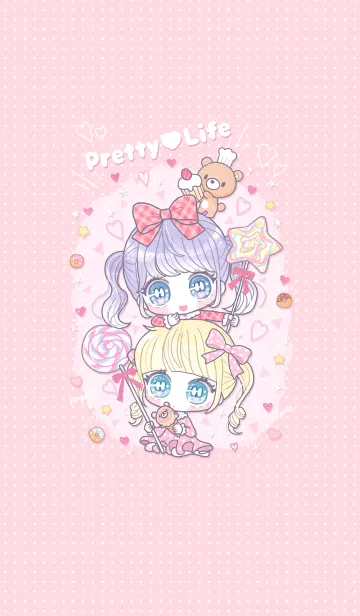 [LINE着せ替え] お菓子なぴんくの画像1