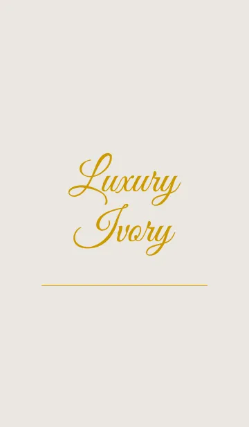 [LINE着せ替え] Luxury Ivoryの画像1