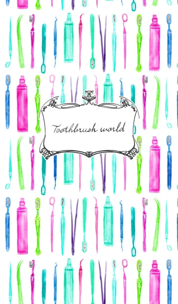 [LINE着せ替え] Toothbrush worldの画像1