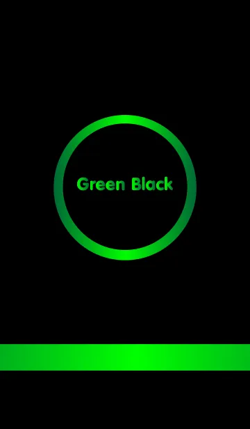 [LINE着せ替え] Simple Green Blackの画像1