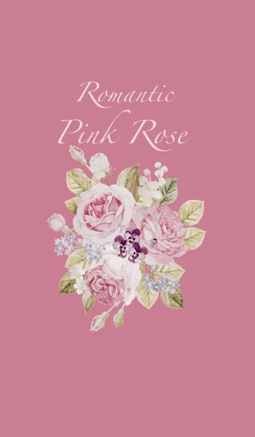[LINE着せ替え] Romantic Pink Roseの画像1