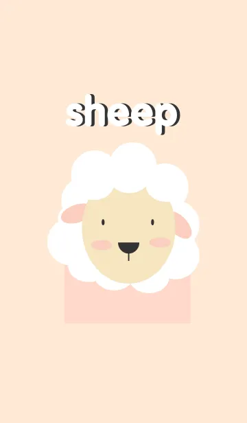 [LINE着せ替え] cute sheep themeの画像1