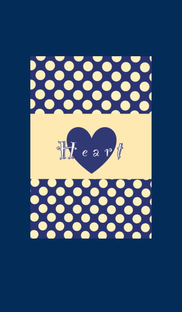 [LINE着せ替え] navy-colored heartの画像1