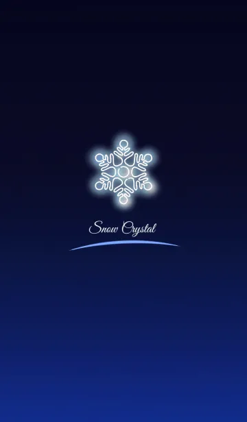 [LINE着せ替え] Snow Crystal ～neon blue～の画像1