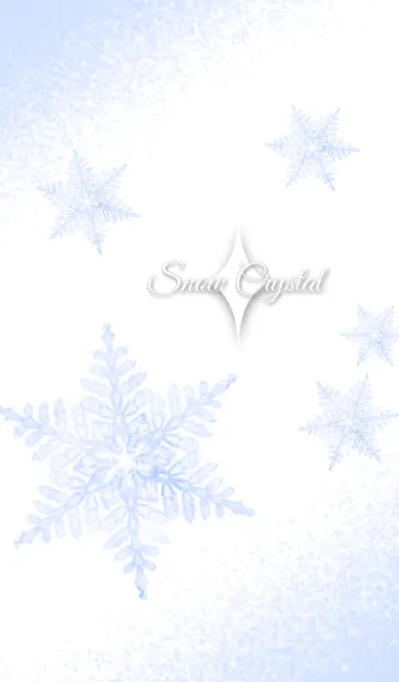 [LINE着せ替え] Snow Crystal～リアル風～の画像1