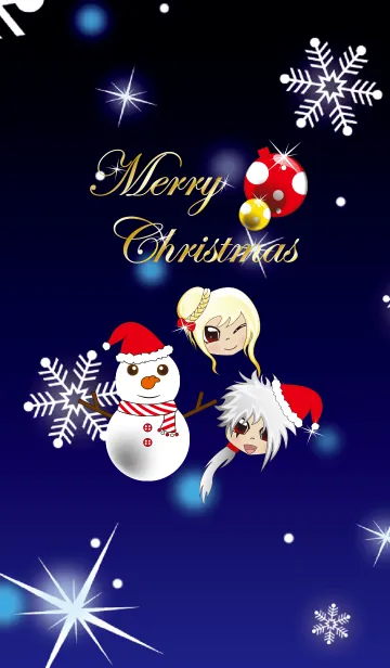 [LINE着せ替え] Demon Girls - Merry Christma 2016の画像1