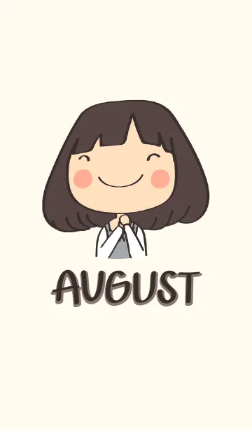 [LINE着せ替え] August girlの画像1