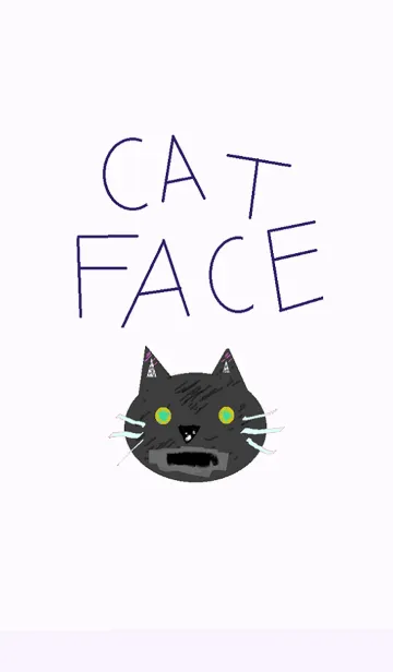 [LINE着せ替え] 猫の顔の画像1