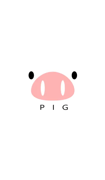 ぶた(ホワイト)の着せ替えメイン画像