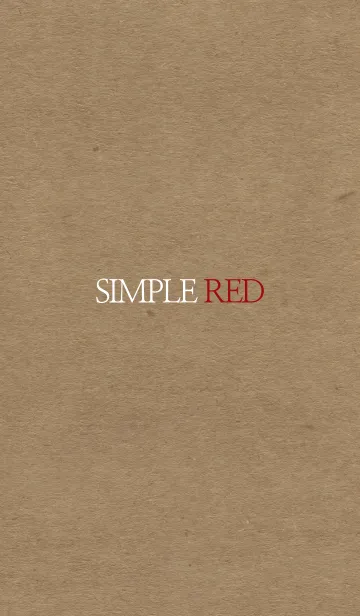 [LINE着せ替え] simple red_02の画像1