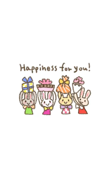 [LINE着せ替え] Happiness for you！の画像1
