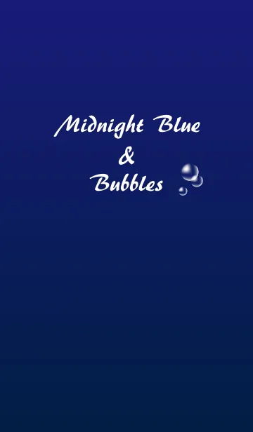 [LINE着せ替え] Midnight Blue ＆ Bubblesの画像1