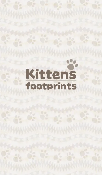 [LINE着せ替え] Kittens footprintsの画像1