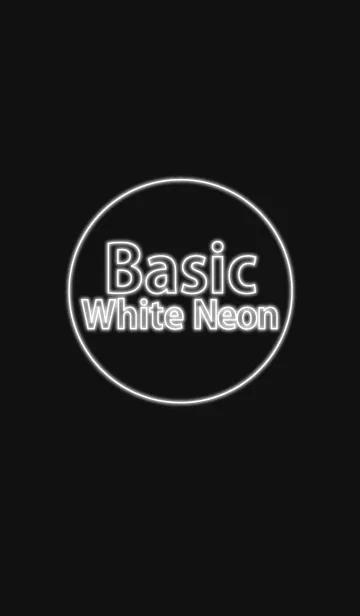 [LINE着せ替え] Basic White Neonの画像1