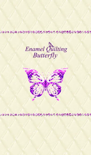 [LINE着せ替え] Enamel Quilting Butterflyの画像1