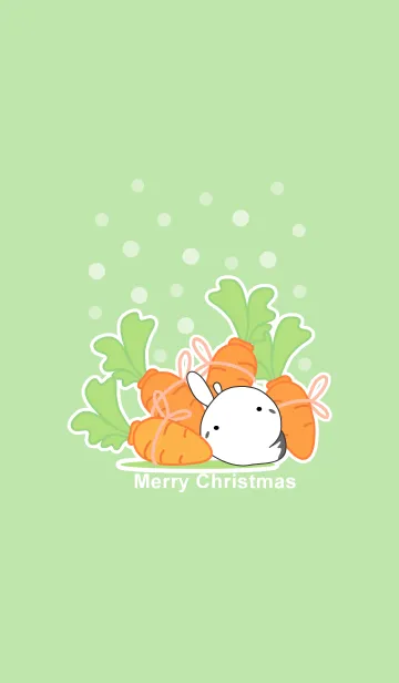 [LINE着せ替え] Merry christmas ( rabbit staring )の画像1