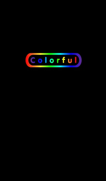 [LINE着せ替え] colorful and black backgroundの画像1