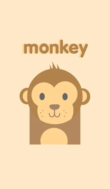 [LINE着せ替え] Simple monkey themeの画像1