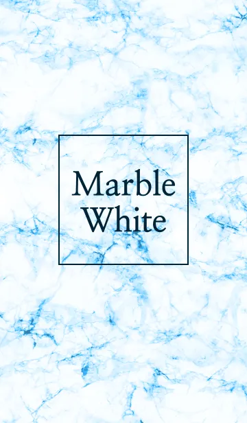 [LINE着せ替え] Marble Blue Simple (winter.ver)の画像1