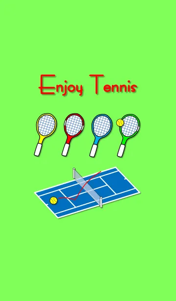 [LINE着せ替え] エンジョイ テニスの画像1