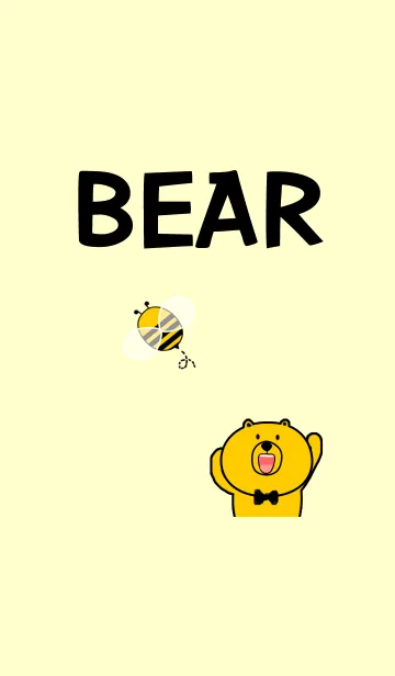 [LINE着せ替え] Yellow Bearの画像1
