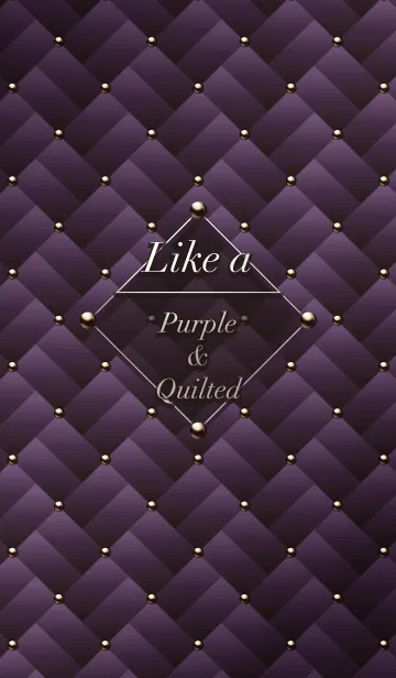 [LINE着せ替え] Like a - Purple ＆ Quiltedの画像1