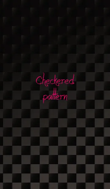 checkered pattern-black-の着せ替えメイン画像