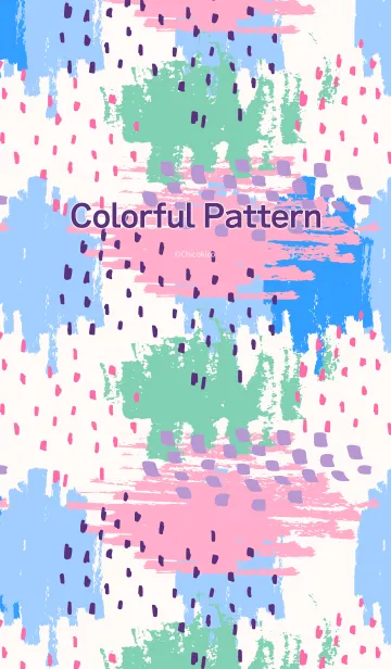 [LINE着せ替え] 北欧風着せかえ・カラフルパターンの画像1