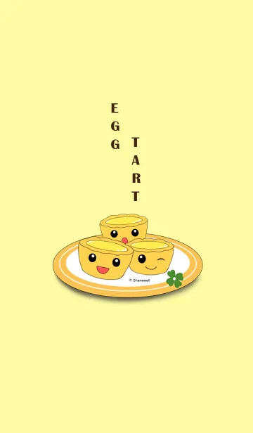 [LINE着せ替え] Egg tart Dailyの画像1
