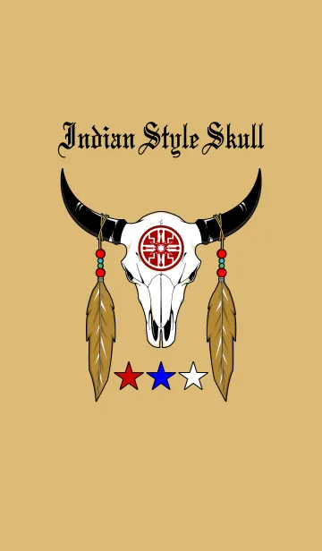 [LINE着せ替え] Indian Style Skullの画像1