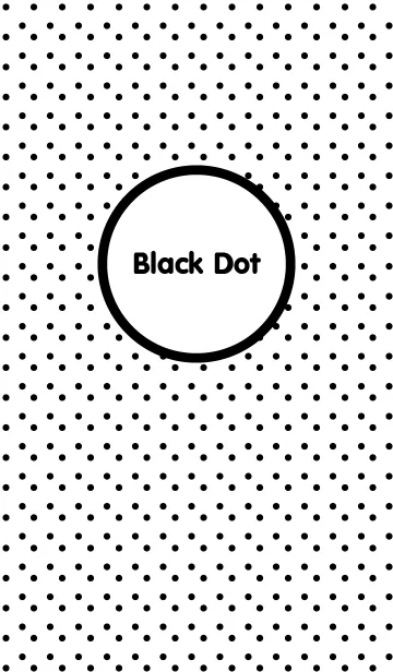 [LINE着せ替え] Black Dot themeの画像1