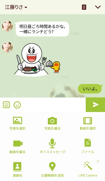 [LINE着せ替え] こんにちは、 バセットハウンドの画像4