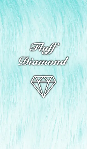 [LINE着せ替え] Fluff Diamond- Blue and greenの画像1