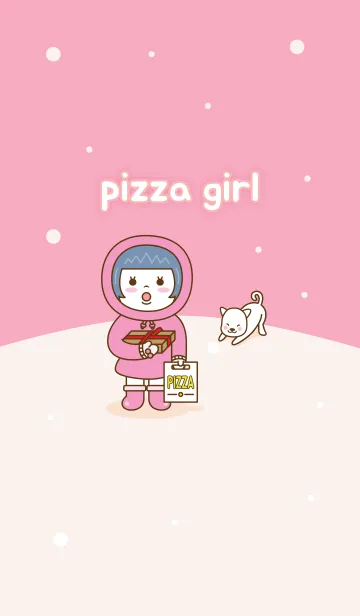 [LINE着せ替え] Pizza Girlの画像1