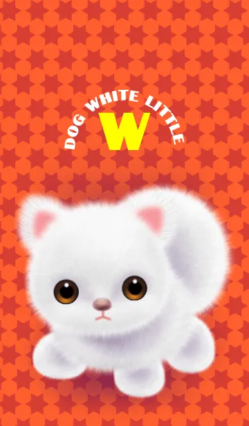 Dog white littleの着せ替えメイン画像