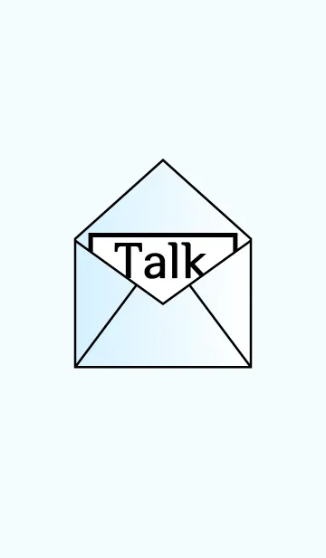 [LINE着せ替え] Letter(blue)の画像1