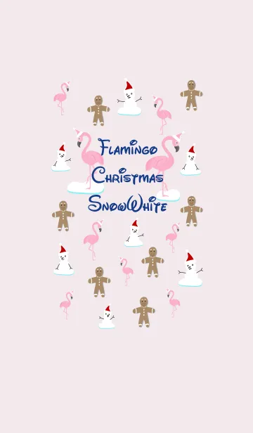 [LINE着せ替え] フラミンゴクリスマススノーホワイトの画像1