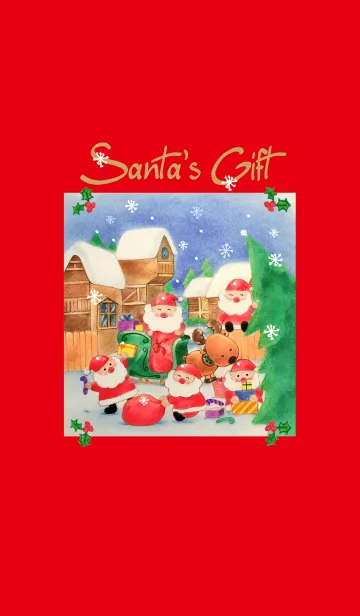 [LINE着せ替え] サンタのギフト - メリークリスマス！の画像1