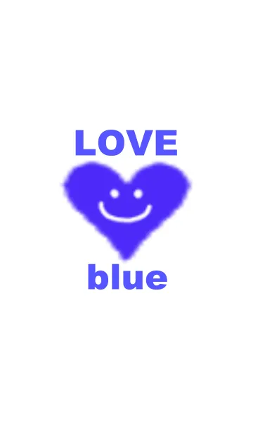 [LINE着せ替え] LOVE blue colorの画像1