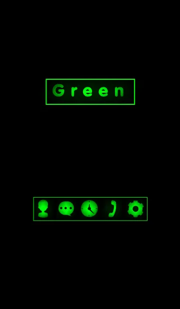[LINE着せ替え] Simple Green (Light)の画像1