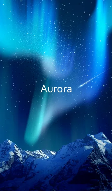[LINE着せ替え] Aurora（綺麗な星空に）の画像1
