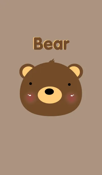 [LINE着せ替え] Simple bear theme v.2の画像1